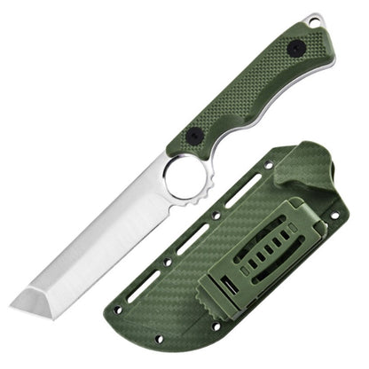 Multi-Purpose Outdoor Knife Fixed Blade Camping Hunting Survival Field With Kydex Sheath