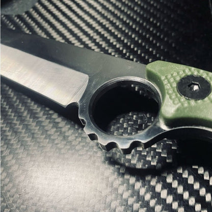 Multi-Purpose Outdoor Knife Fixed Blade Camping Hunting Survival Field With Kydex Sheath