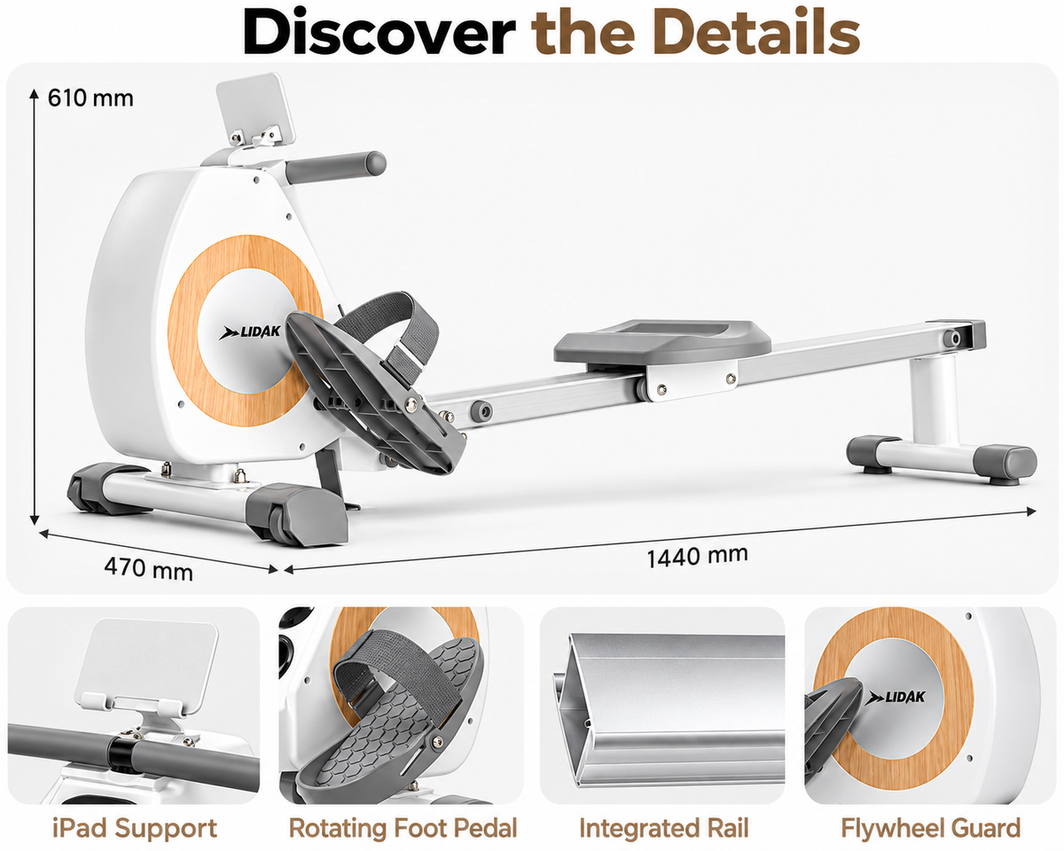 Foldable Mechanical Exercise Rowing Machine