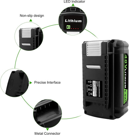 Ryobi 40V Battery 6Ah Battery Replacement Compatible