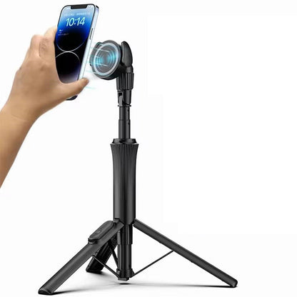 MagSafe Magnetic/Clamp Selfie Stick Tripod with Remote up to 1.5m