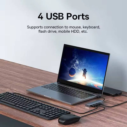 USB A to 4x USB 3.0 Hub Splitter Adapter For Laptop PC