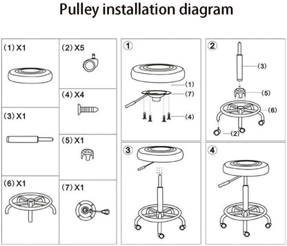 Stool Chair Home Stool Bar Stool Creative Simple High Chair Sponge Bar Stool Lift Stool Barstool - The Shopsite