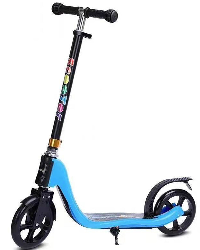 Scooter with foot brake