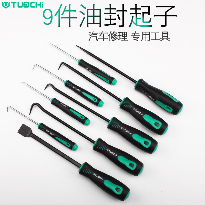 Green aluminum handles