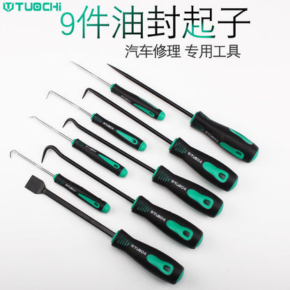 Green aluminum handles