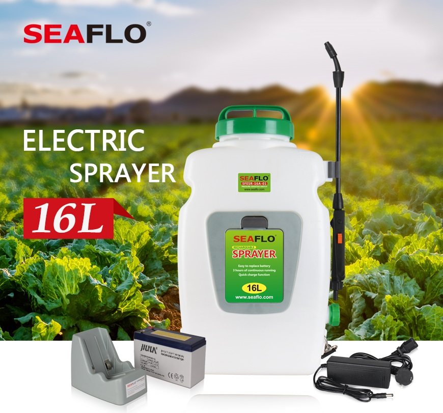 Back Pack Sprayer Seaflo 16 Litre Rechargeable Weed Sprayer