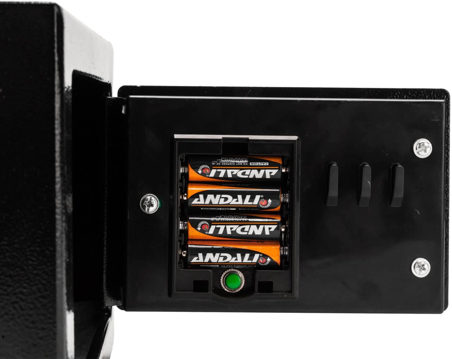 black and silver safe box