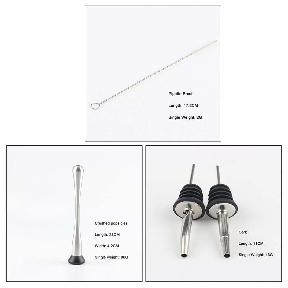 Cocktail Shaker 350Ml 23Pcs - The Shopsite