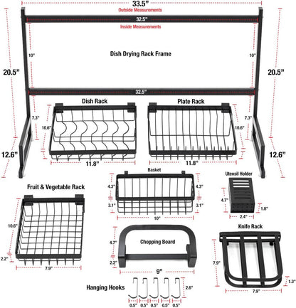 Dish Drying Rack Over Sink Kitchen Supplies