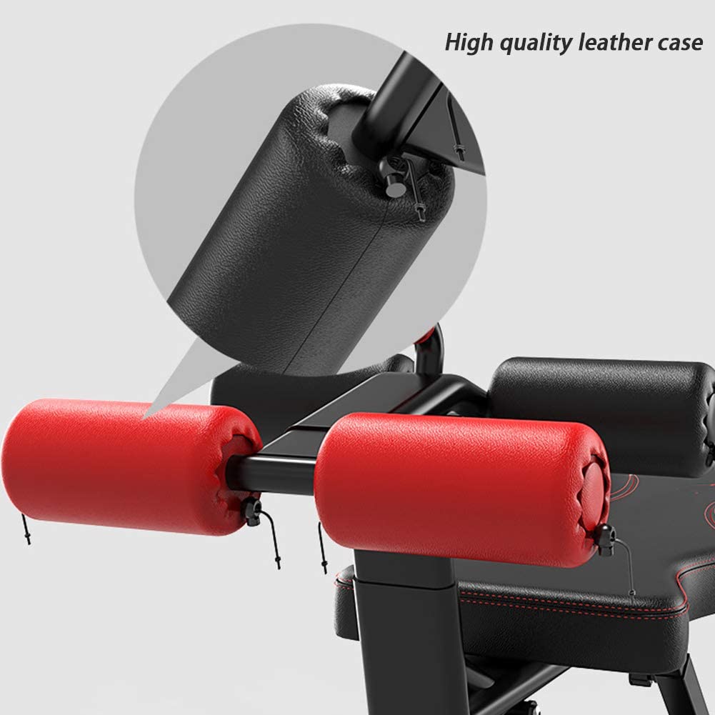 Weight Bench Sit Up Bench with resistance bands, sit up bench, abdominal trainer - The Shopsite