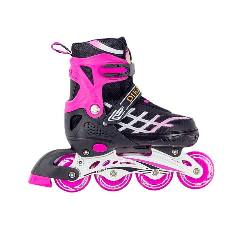 Light up wheel roller skates