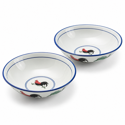 Red Rooster 8.5-Inch Serving Bowls – Set of 2