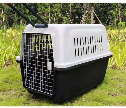 PP 60 X-Large Airline Travel Cage/Carrier/Crate 99cm Wheeled Air NZ with Bowl