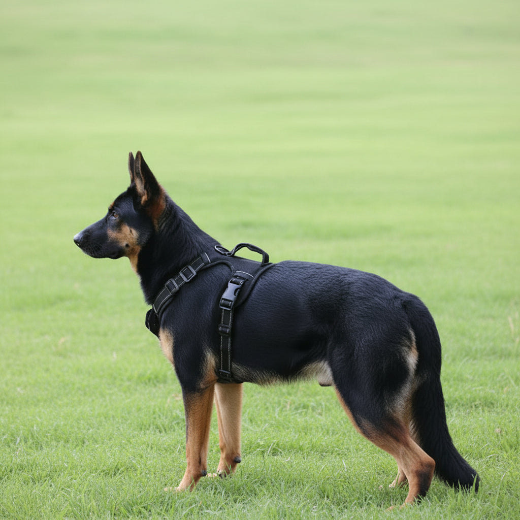 Dog Harness Set Pet Adjustable Chest Strap Walking Collar Vest