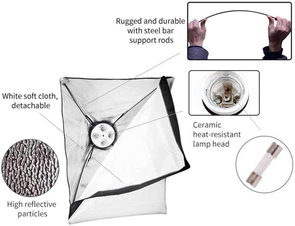 4 Head Studio Photography set Lighting Kit - The Shopsite