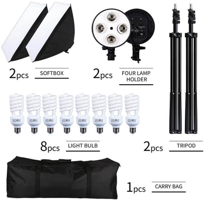4 Head Studio Photography set Lighting Kit - The Shopsite