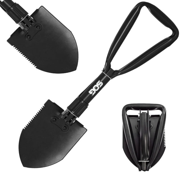 SOG Entrenching Tool- 18.25 Inch Folding Survival Shovel with Wood Saw Edge and Tactical Shovel Carry bag