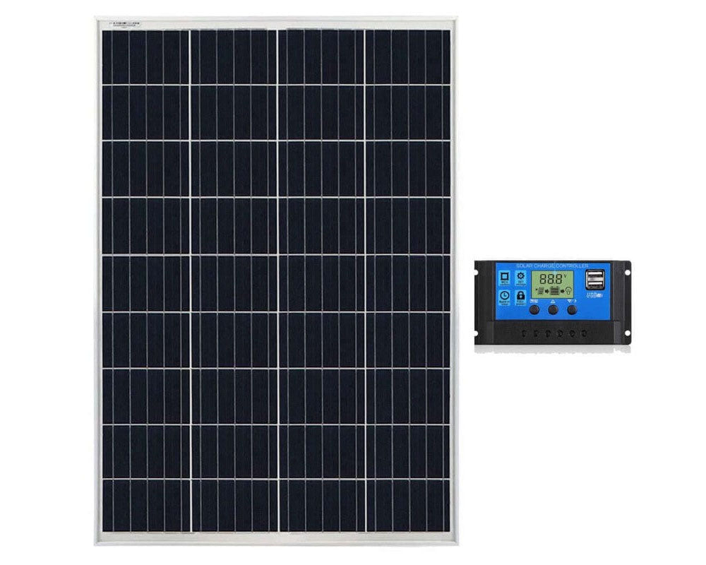 Solar panel installed outdoors