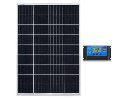 Solar panel installed outdoors