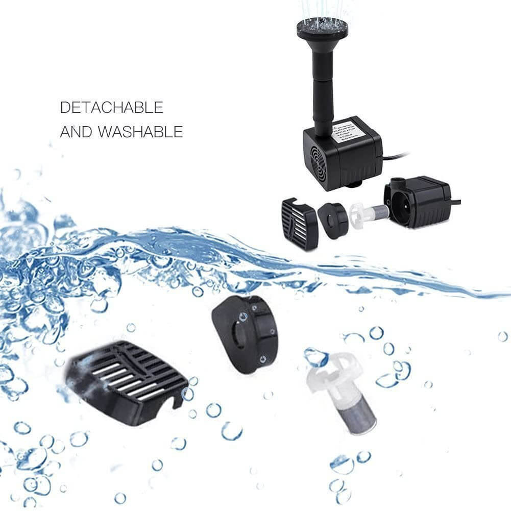 three nozzle heads for fountain