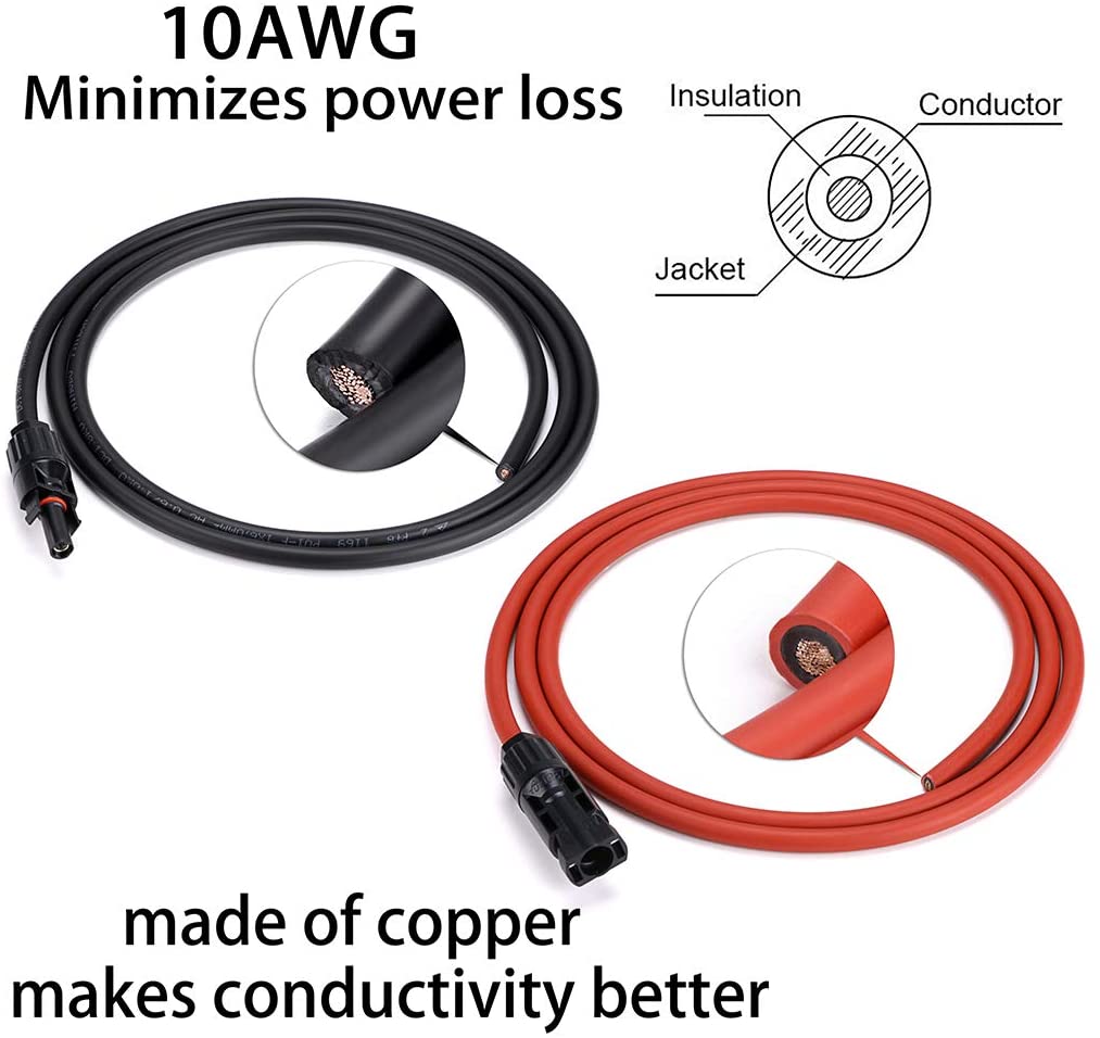 Solar Cable with MC4 Connectors