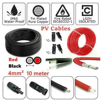 Solar Cable with MC4 Connectors