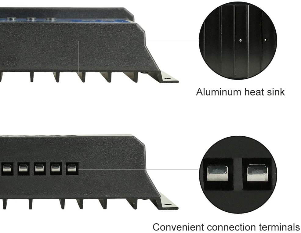 Solar charge controller LCD display