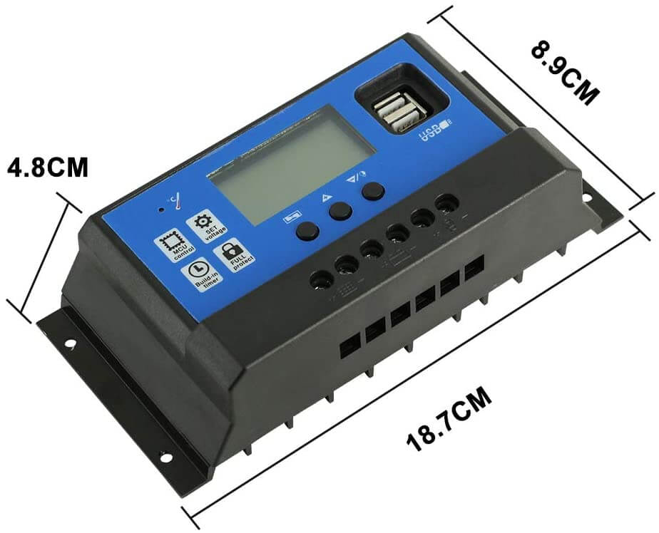 Compact solar charge controller
