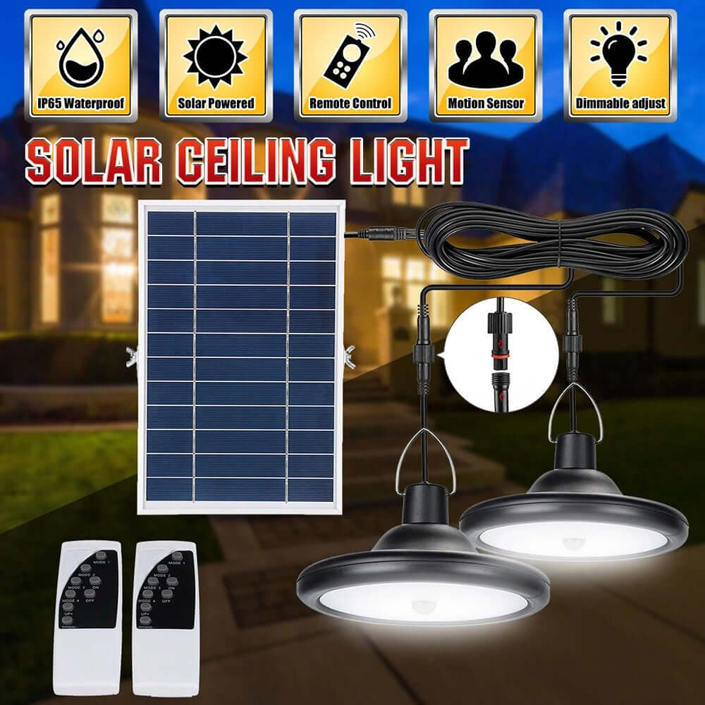 Waterproof Outdoor Solar Pendant Light
