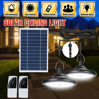 Waterproof Outdoor Solar Pendant Light