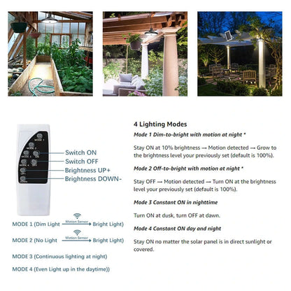 Waterproof Outdoor Solar Pendant Light