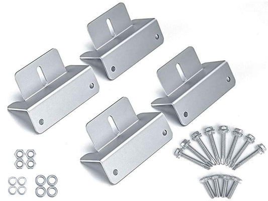 Solar Panel Mount Kit - Z Bracket For Rv/Roof Z Bracket For Rv/Roof Solar Panel Mounting Kit 4 Pcs