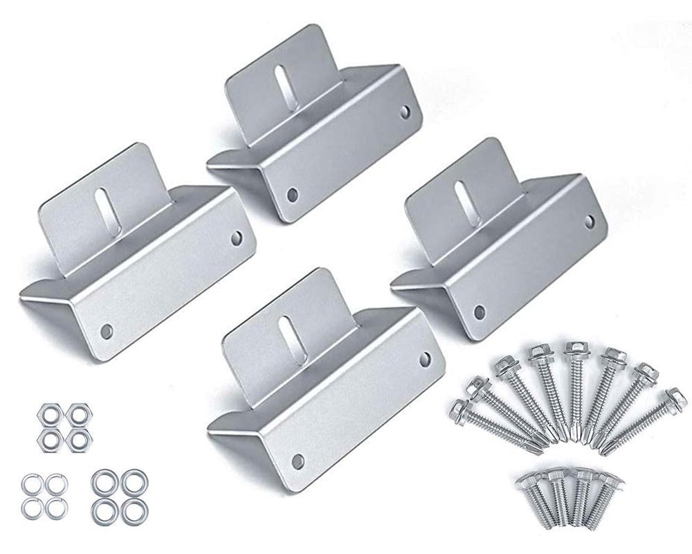 Solar Panel Mount Kit - Z Bracket For Rv/Roof Z Bracket For Rv/Roof Solar Panel Mounting Kit 4 Pcs