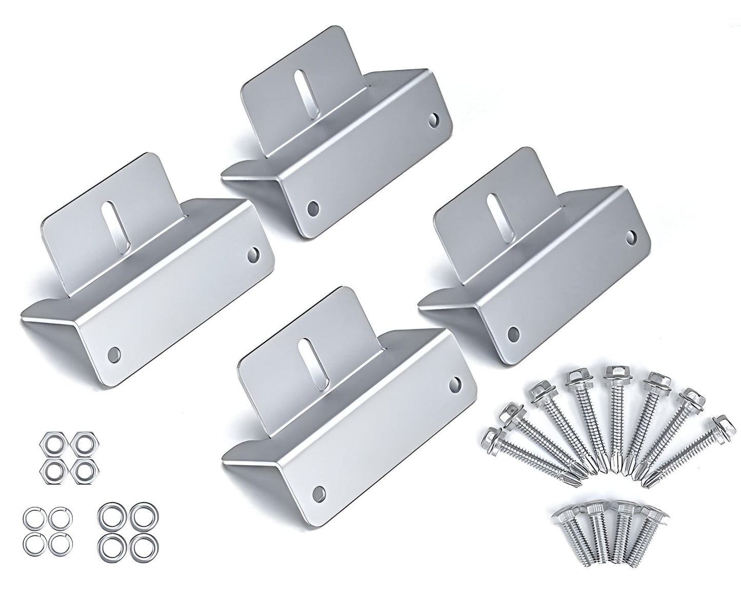 Solar Panel Mount Kit - Z Bracket For Rv/Roof Z Bracket For Rv/Roof Solar Panel Mounting Kit 4 Pcs
