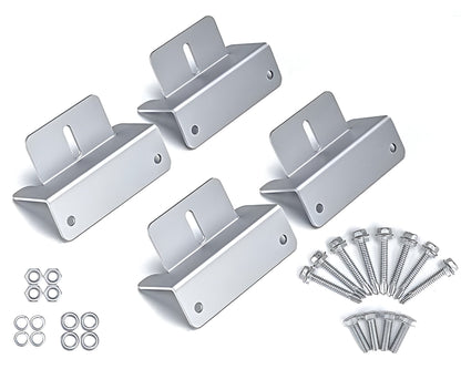 Solar Panel Mount Kit - Z Bracket For Rv/Roof Z Bracket For Rv/Roof Solar Panel Mounting Kit 4 Pcs