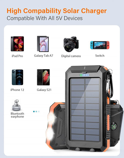 Solar Power Bank Solar Charger 20000Mah