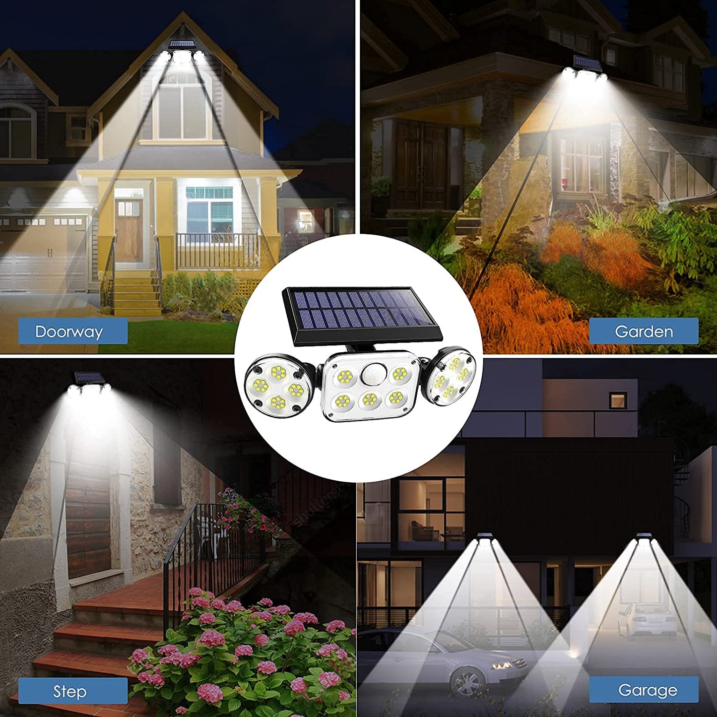 bright solar floodlight
