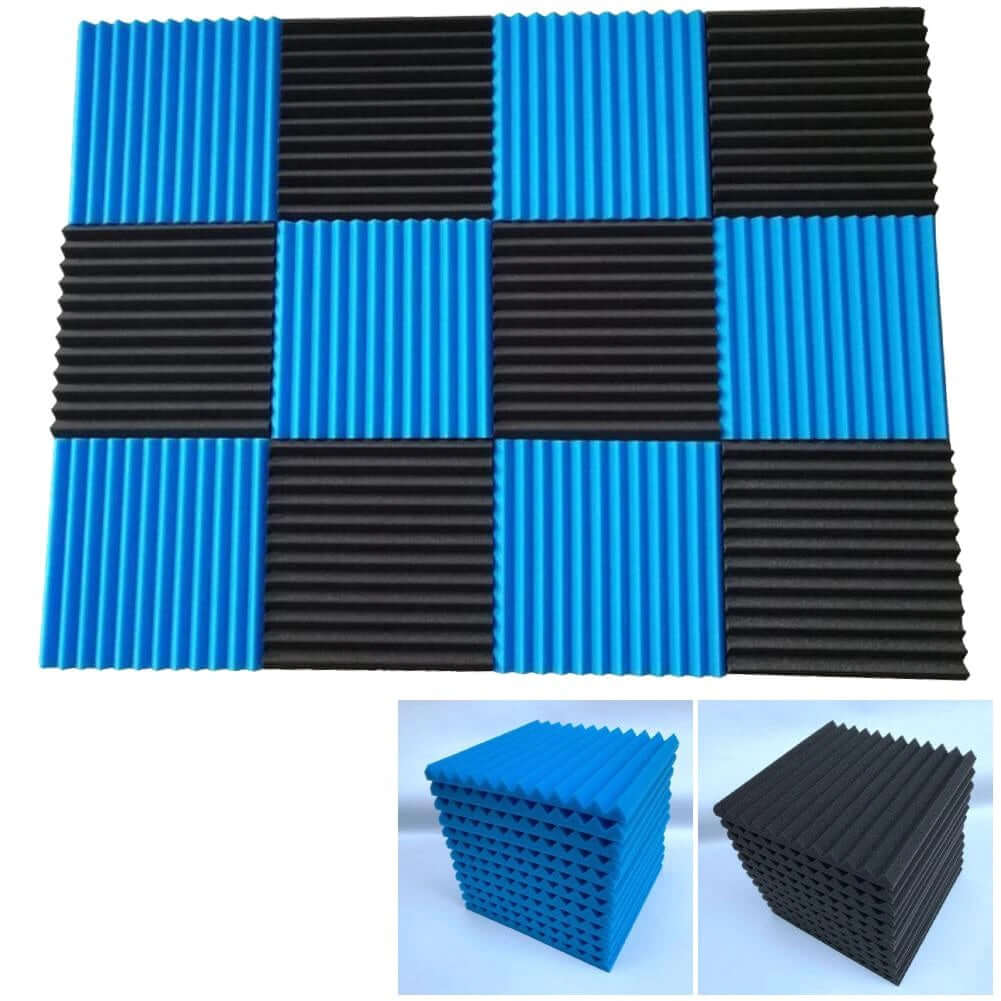 12pcs Acoustic Soundproofing Foam