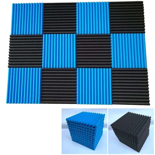 Blue acoustic foam panel