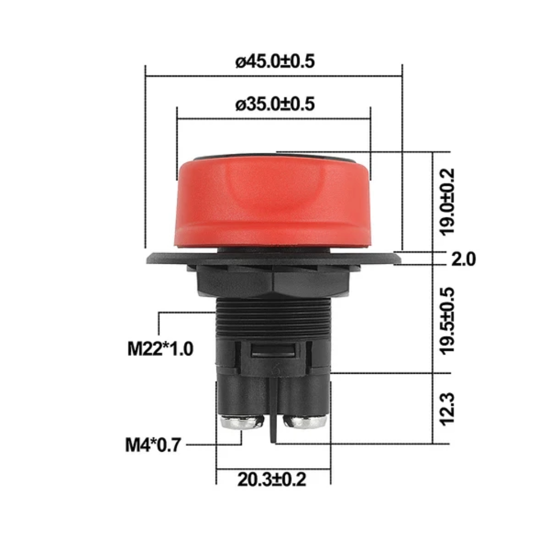 50A Battery Isolation Switch 12V On/Off