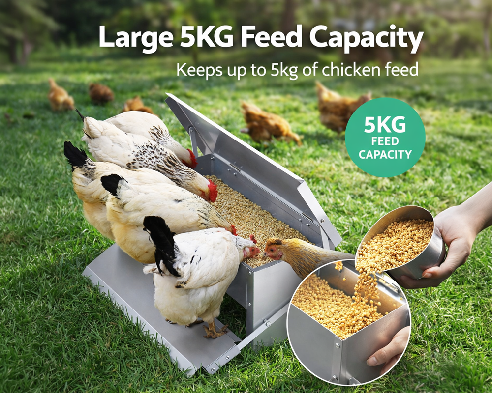 Chicken feeder easy assembly
