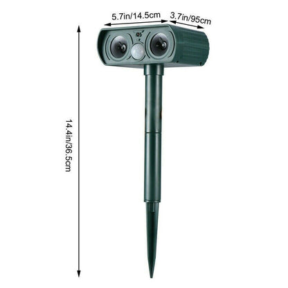 Ultrasonic Pest Repeller Animal Rodent Cat Dog Fox Repeller Animal Repeller - The Shopsite