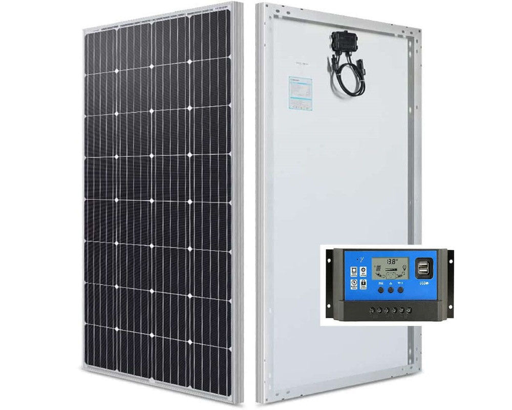 Solar panel with 20 amp controller