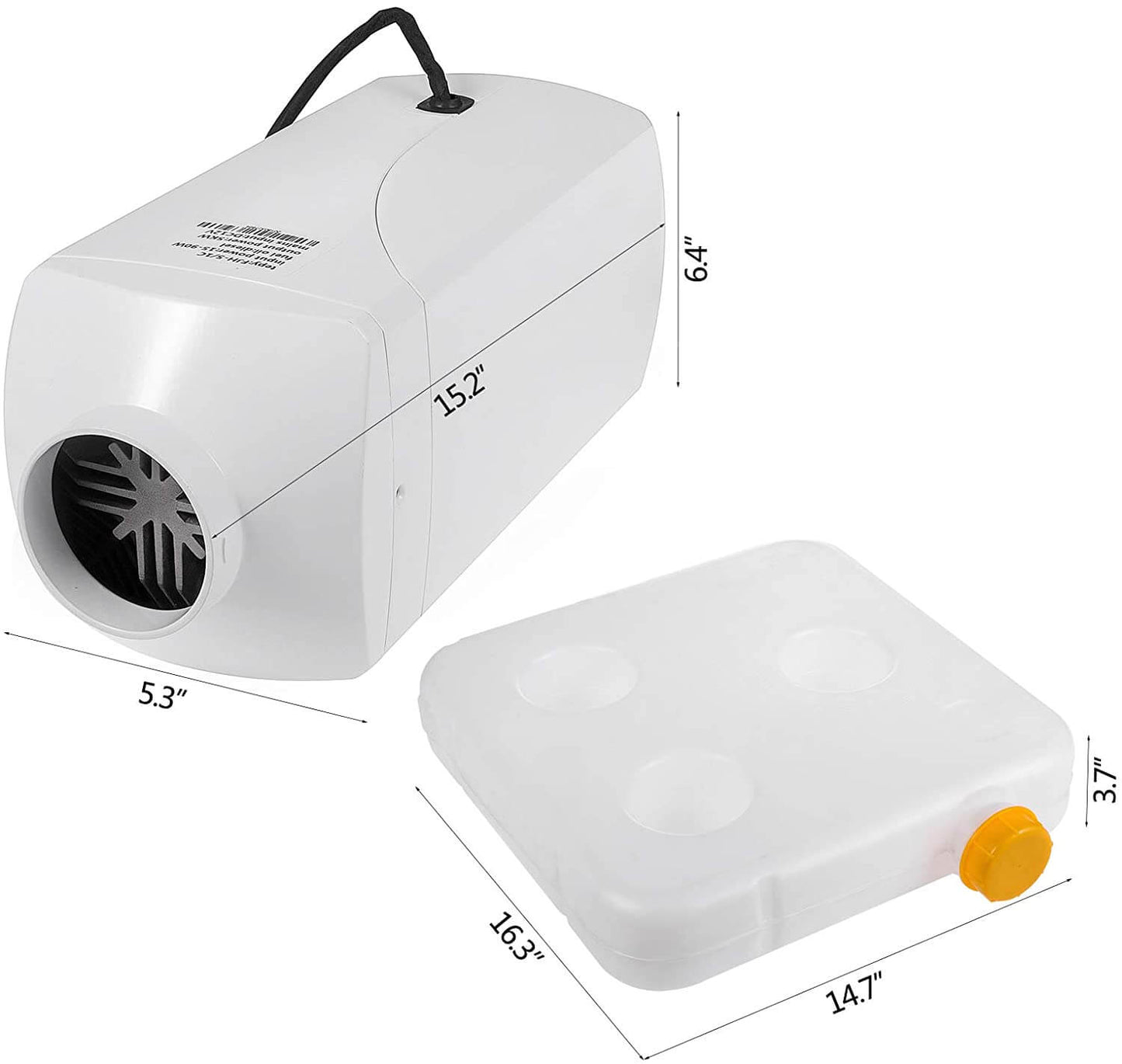 Diesel Air Heater 5kW 12V with LCD Switch - The Shopsite