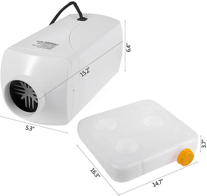 Diesel Air Heater 5kW 12V with LCD Switch - The Shopsite