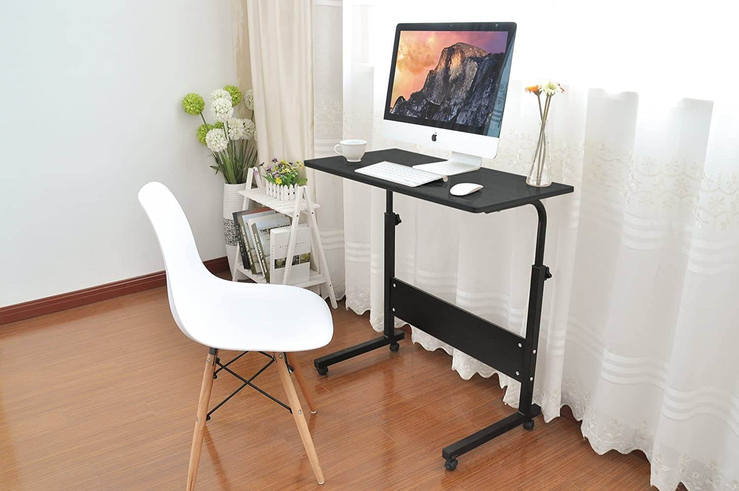 Adjustable Laptop Table Desk Stand with Wheels
