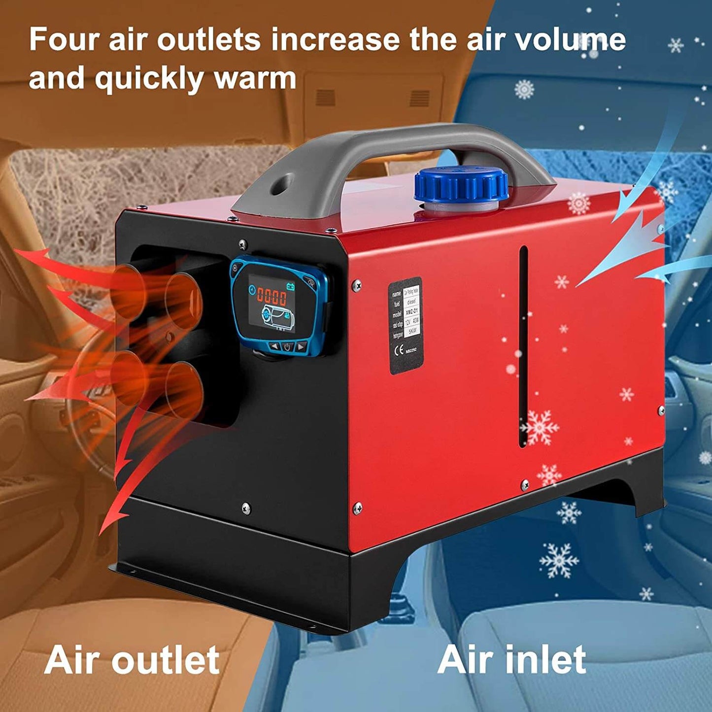 Diesel Air Heater 5KW 12V Full Kit