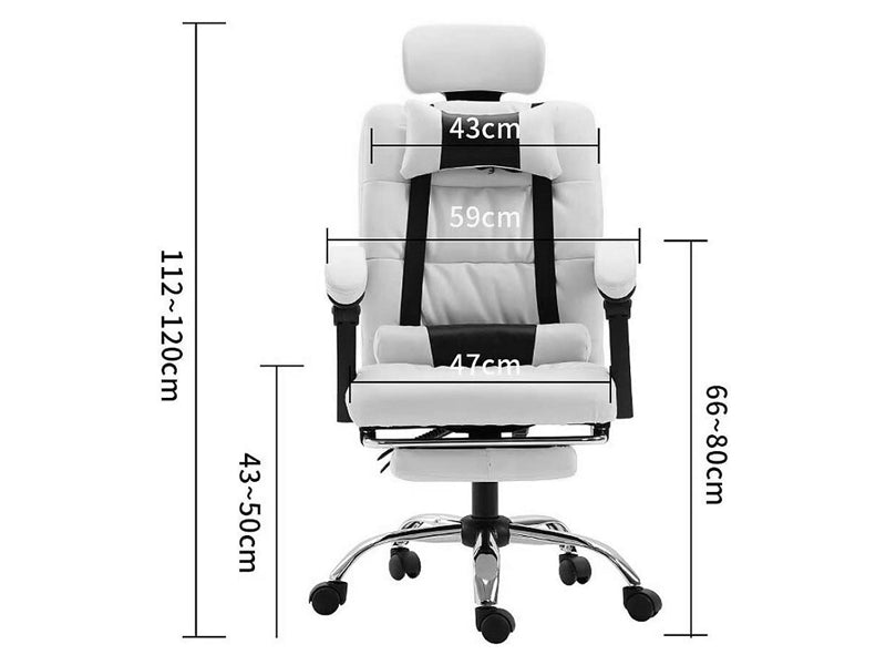 Office Chair with Footrest - The Shopsite