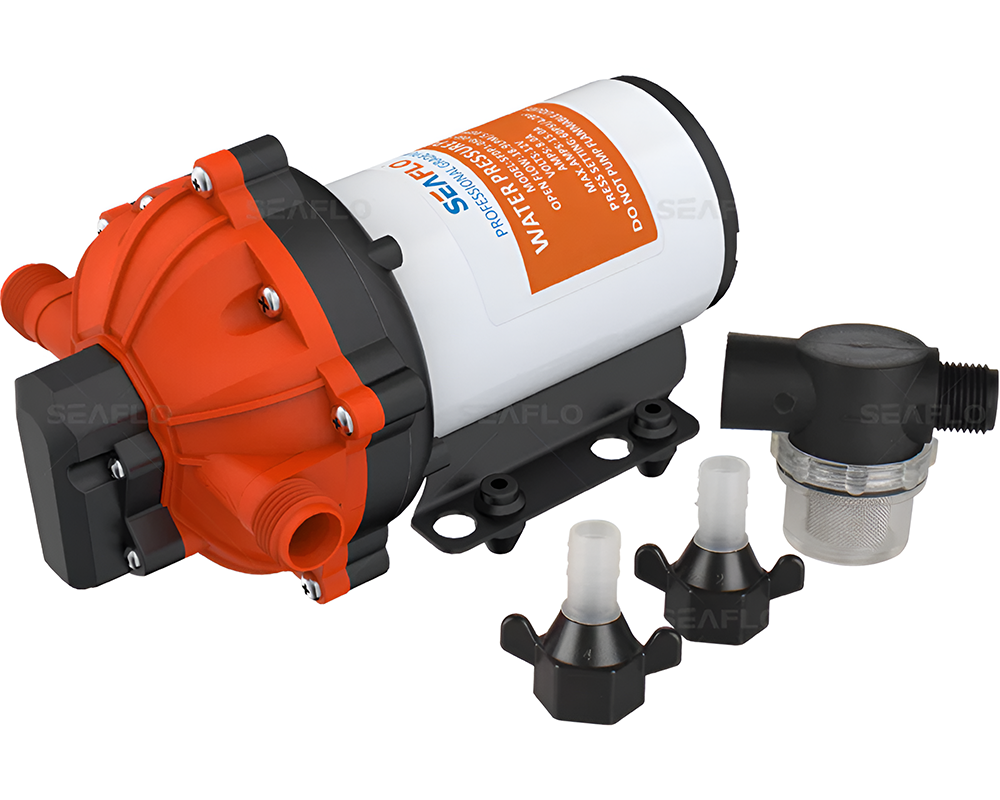 Seaflo 12V Dc Diaphragm Pump 5.0Gpm 60Psi